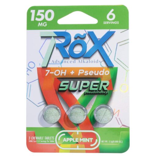 7RõX 7OH + Pseudo Tablets 50mg 3pc - Apple Mint