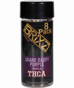 BRIXZ THCa Pre-Rolls 6g 8pk - Grandaddy Purple