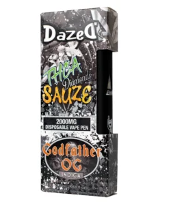 Dazed THCa Diamonds Sauze Disposable Vape Pen 2g - Godfather OG