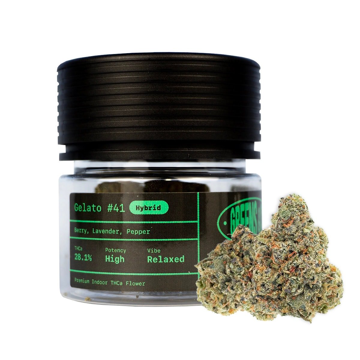 Gelato #41 THCa Flower by Greens & Co - 1 Gram